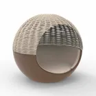 Daybed Giardino di Lusso Design Tondo con Corda Intrecciata - Ulm Moon by Vondom Viadurini