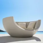 Daybed per Esterno Design Circolare di Lusso in Polietilene - Ulm Moon by Vondom Viadurini