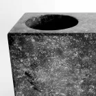 Dispenser per Sapone Liquido con Bicchiere in Marmo Made in Italy - Clik Viadurini