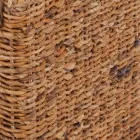 Divano 2 Posti da Esterno in Intreccio di Banano Naturale e Cuscino Ecrù - Dish Viadurini