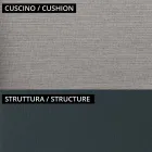 Divano 2 Posti da Giardino in Metallo e Cuscino Made in Italy - Fontana Viadurini