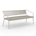 Divano 2 Posti per il Giardino con Cuscino Incluso Made in Italy - Prato Viadurini
