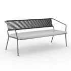 Divano 2 Posti per il Giardino con Cuscino Incluso Made in Italy - Prato Viadurini