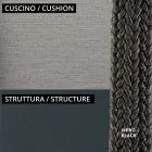 Divano 2 Posti per il Giardino con Cuscino Incluso Made in Italy - Prato Viadurini