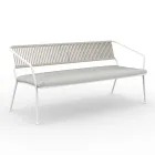 Divano 2 Posti per il Giardino con Cuscino Incluso Made in Italy - Prato Viadurini
