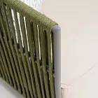 Divano 3 Posti da Esterno in Alluminio ed Intreccio - Eugene Viadurini