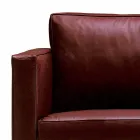 Divano 3 Posti Rivestito in Pelle Made in Italy di Alta Qualità - Centauro Viadurini