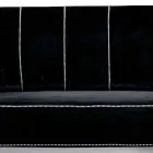 Divano 3 Posti Rivestito in Velluto con Cuciture Bianche Made in Italy - Caster Viadurini