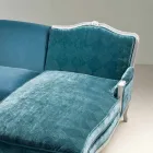 Divano ad angolo design classico di lusso, made in Italy, Narciso Viadurini