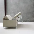 Divano con Apertura a Letto in Metallo e Poliuretano Made in Italy - Folle Viadurini