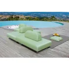 Divano da Esterno a 2 Posti in Tessuto e Metallo di Design Made in Italy - Selia Viadurini