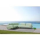 Divano da Esterno a 2 Posti in Tessuto e Metallo di Design Made in Italy - Selia Viadurini