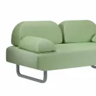 Divano da Esterno a 2 Posti in Tessuto e Metallo di Design Made in Italy - Selia Viadurini