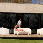 Divano da esterno di design in resina di polietilene Blow by Vondom Viadurini