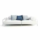 Divano da Esterno Imbottito in Tessuto Design Moderno Made in Italy - Arkansas Viadurini