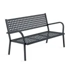 Divano da Giardino 2 Posti con Struttura in Acciaio Made in Italy - Nilda Viadurini