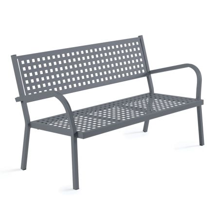 Divano da Giardino 2 Posti con Struttura in Acciaio Made in Italy - Nilda Viadurini
