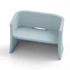 Divano da Giardino 2 Posti in Polietilene Colorato Made in Italy - Gomez Viadurini