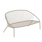 Divano da Giardino Impilabile in Acciaio Zincato Made in Italy – Sansa Viadurini