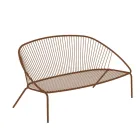 Divano da Giardino Impilabile in Acciaio Zincato Made in Italy – Sansa Viadurini