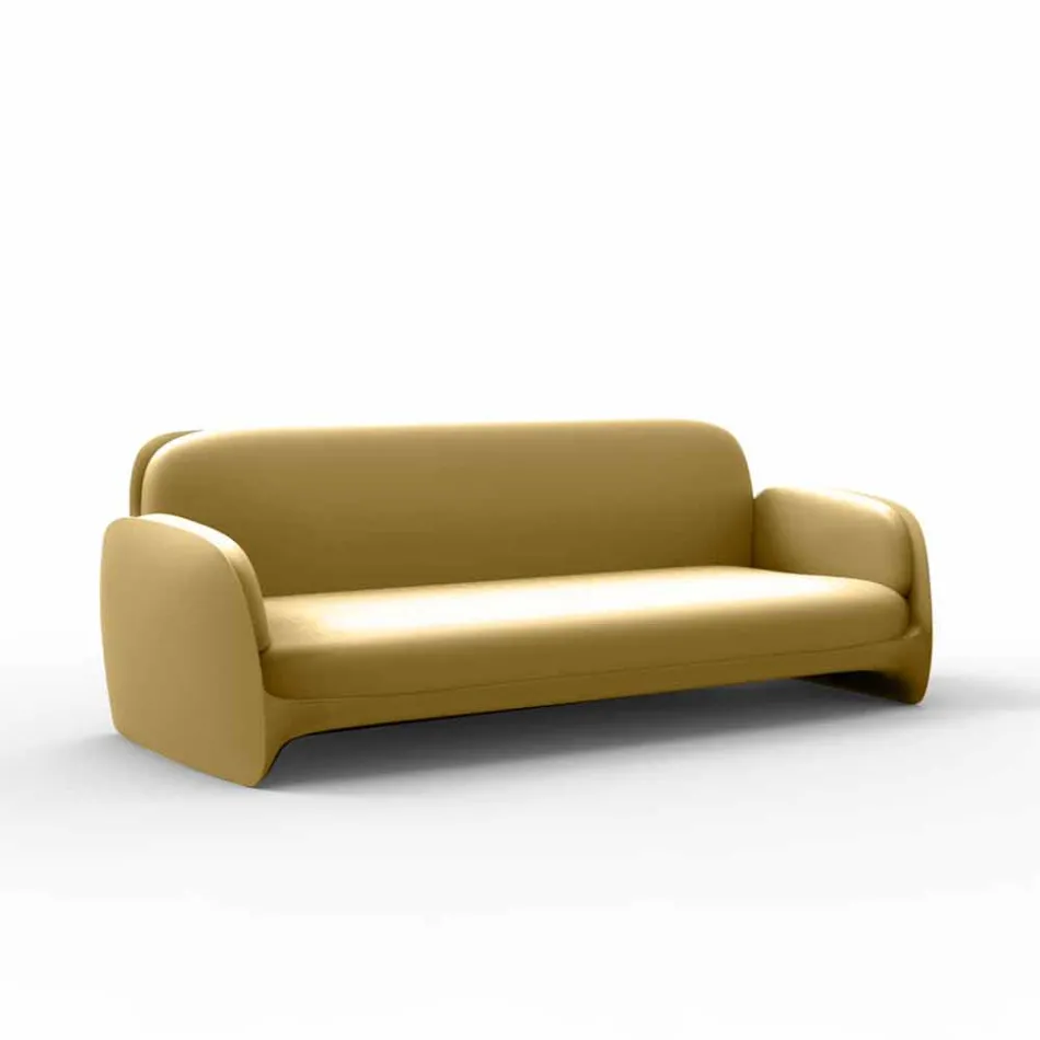Divano da giardino in polietilene design moderno Pezzettina by Vondom Viadurini