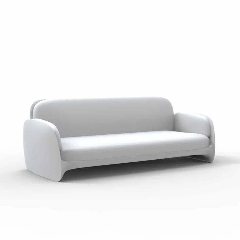 Divano da giardino in polietilene design moderno Pezzettina by Vondom Viadurini