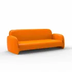 Divano da giardino in polietilene design moderno Pezzettina by Vondom Viadurini