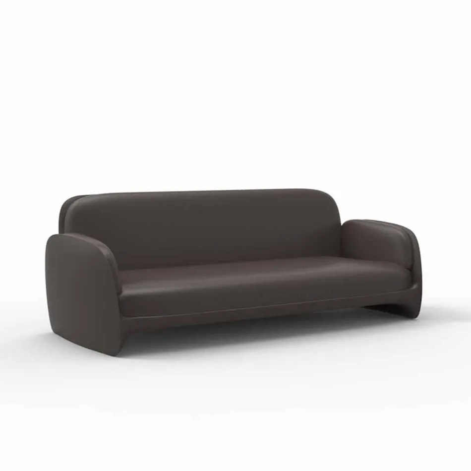 Divano da giardino in polietilene design moderno Pezzettina by Vondom Viadurini