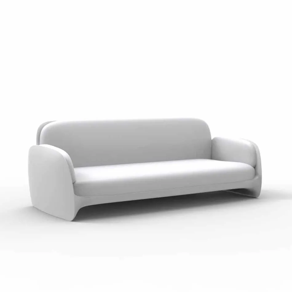 Divano da giardino in polietilene design moderno Pezzettina by Vondom Viadurini
