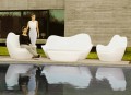 Divano da giardino in polietilene design moderno Sabinas by Vondom