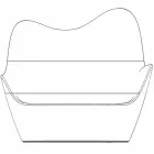 Divano da giardino in polietilene design moderno Sabinas by Vondom Viadurini