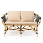 Divano da Giardino in Rattan Naturale con Cuscini Inclusi – Catelyn Viadurini