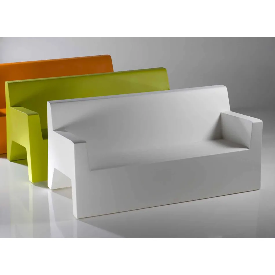 Divano da giardino Jut by Vondom, in resina di polietilene, di design Viadurini