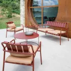 Divano da Giardino Realizzato Interamente in Alluminio - Risplendente Viadurini