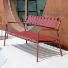Divano da Giardino Realizzato Interamente in Alluminio - Risplendente Viadurini