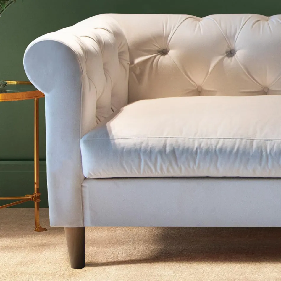 Divano da Interno Disponibile in Diverse Misure Made in Italy - Vivace Viadurini