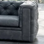 Divano da Salotto con Poggiatesta Reclinabile Made in Italy - Scatenato Viadurini