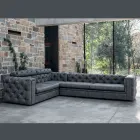 Divano da Salotto con Poggiatesta Reclinabile Made in Italy - Scatenato Viadurini