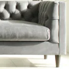 Divano da Salotto con Struttura e Piedini in Legno Made in Italy - Comico Viadurini