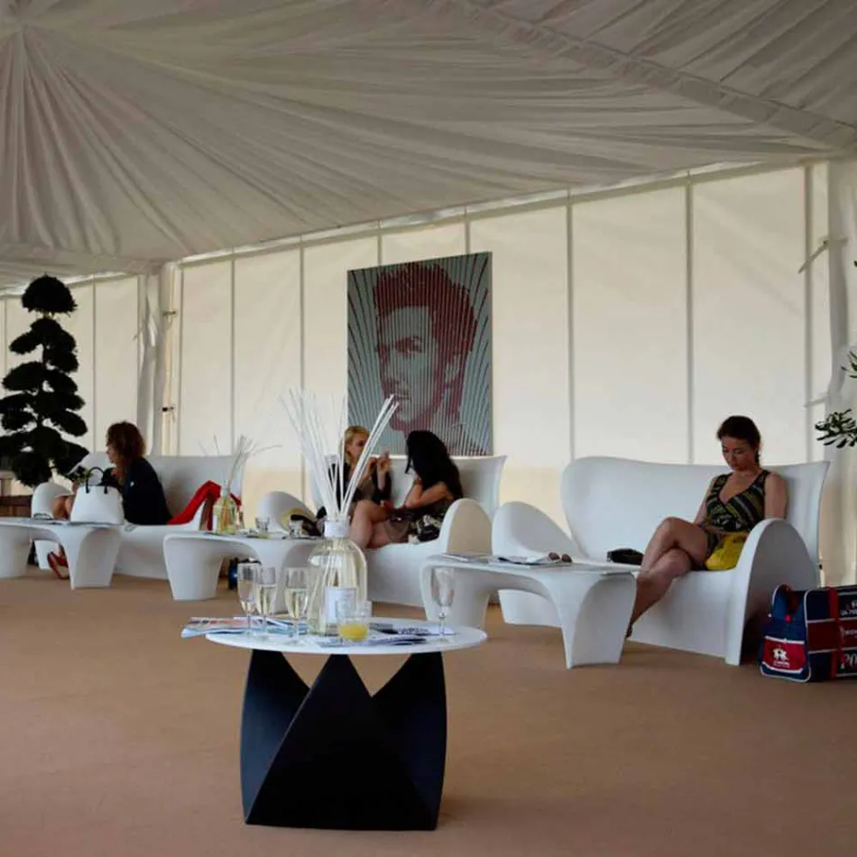 Divano da Salotto Esterno o Interno Design Colorato in Plastica - Lily by Myyour Viadurini