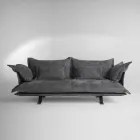 Divano design moderno in pelle Shita, 170, 220 oppure 250 cm Viadurini