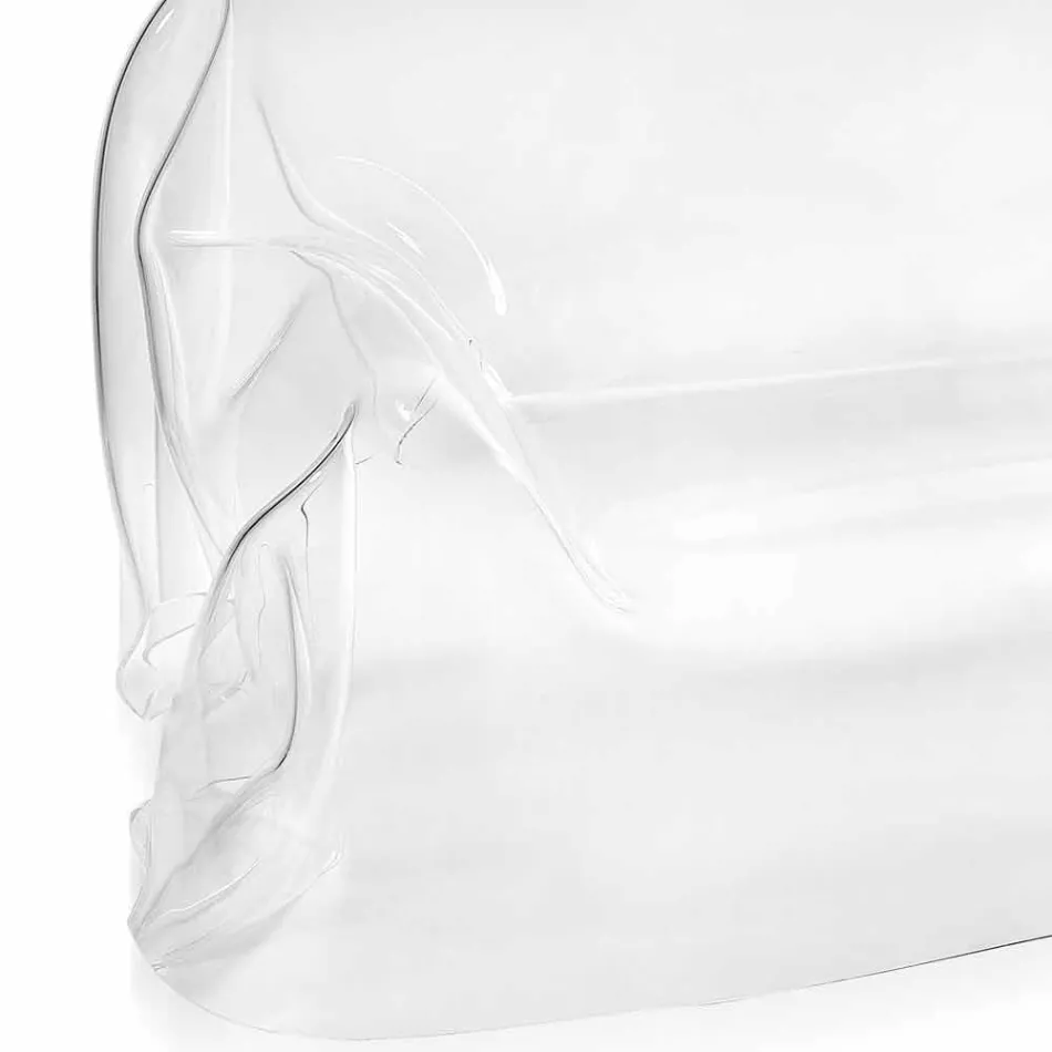 Divano design moderno in plexiglass trasparente Jolly, made in Italy Viadurini