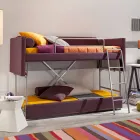 Divano Letto a Castello di Design Rivestito in Tessuto Made in Italy - Gretel Viadurini