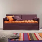 Divano Letto a Castello di Design Rivestito in Tessuto Made in Italy - Gretel Viadurini