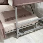 Divano Letto a Castello Moderno in Tessuto Marrone Realizzato in Italia - Pont Viadurini