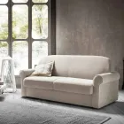 Divano Letto Matrimoniale in Tessuto di Design Realizzato in Italia - Anemone Viadurini