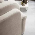 Divano Letto Matrimoniale in Tessuto di Design Realizzato in Italia - Anemone Viadurini