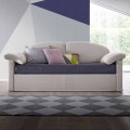 Divano Letto Singolo con Contenitore Rivestito in Tessuto Made in Italy - Kayla