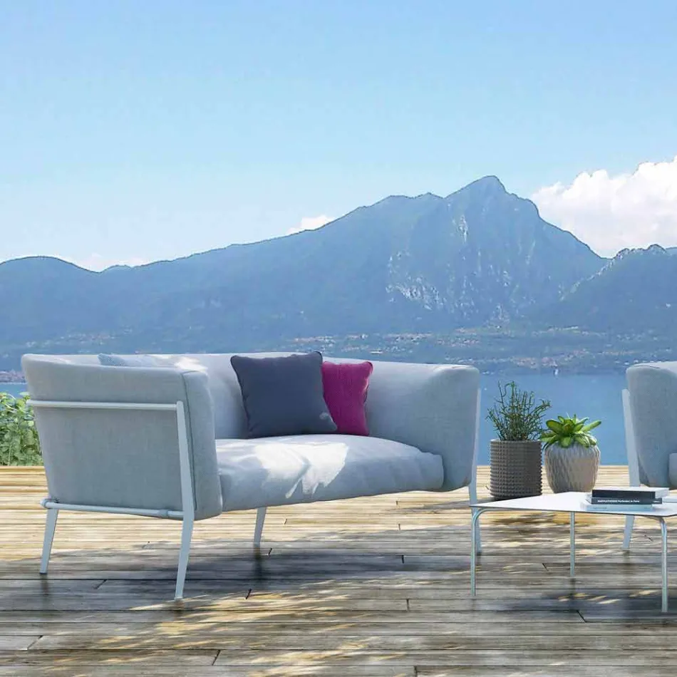 Divano Moderno da Esterno o Interno Sfoderabile Design Made in Italy - Carminio Viadurini
