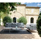 Divano Outdoor in Acciaio e Corda Varie Misure con Cuscini Made in Italy – Helga Viadurini